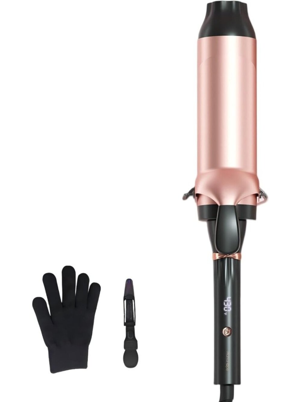 Extra Large 2-Inch Curling Iron for Big Beach Waves & Loose Curls, Fast Heat